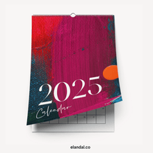 Load image into Gallery viewer, 2025 Print Abstract Art Vertical Wall Calendar for Work, Office and Workspace Decor