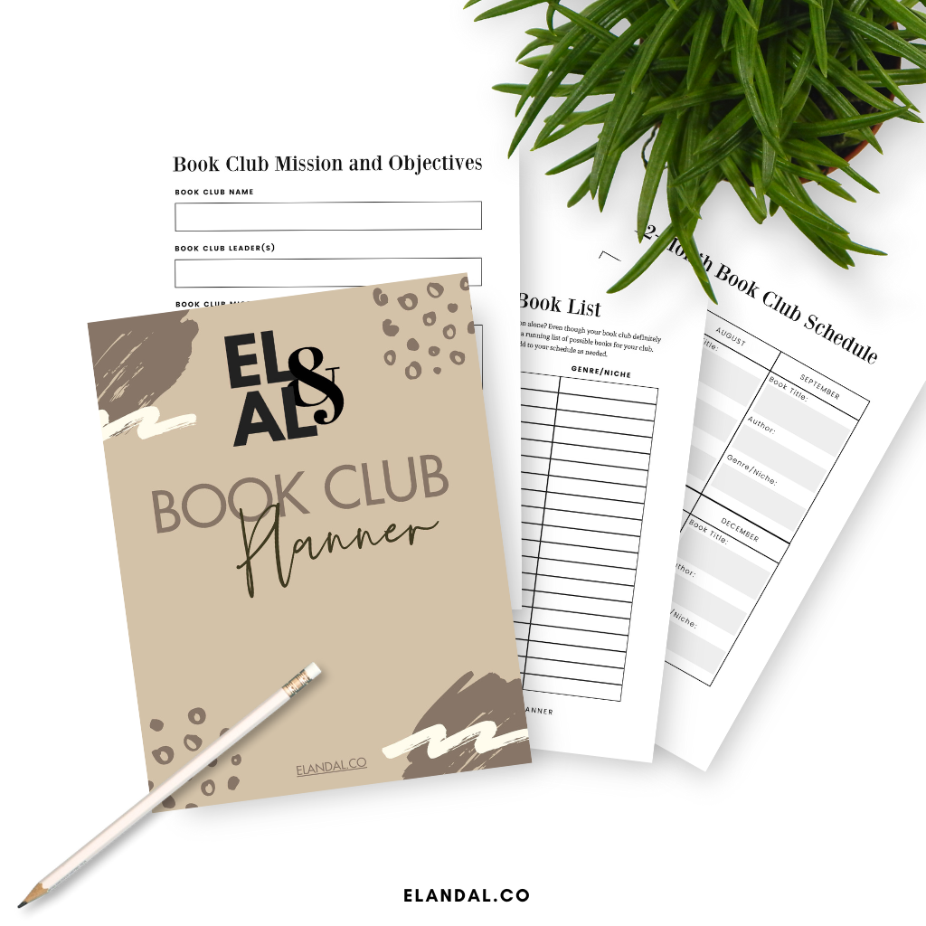 Printable Book Club Planner