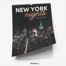 Load image into Gallery viewer, 2025 New York Nights Vertical Print Wall Calendar