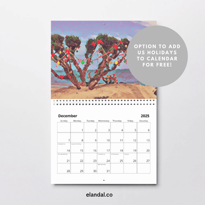 2025 Print Hawaii Life Illustrated Wall Calendar