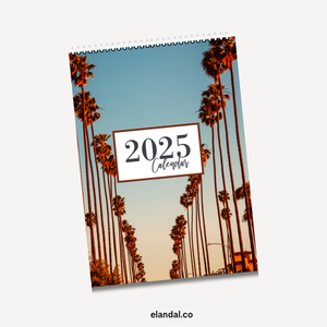 2025 Palm Trees Vertical Print Wall Calendar