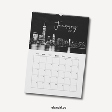 Load image into Gallery viewer, 2025 New York Nights Vertical Print Wall Calendar