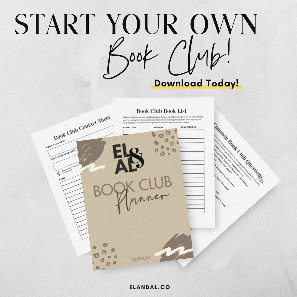 Printable Book Club Planner