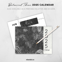 Load image into Gallery viewer, 2025 Print Botanical Black and White Landscape Photo Calendar