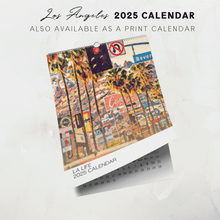 Load image into Gallery viewer, 2025 Printable Los Angeles Illustrated Calendar