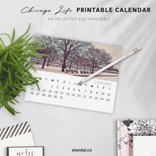 Load image into Gallery viewer, 2025 Printable Chicago Illustrated Calendar