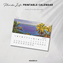 Load image into Gallery viewer, 2025 Printable Florida Illustrated Calendar