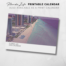 Load image into Gallery viewer, 2025 Printable Florida Illustrated Calendar