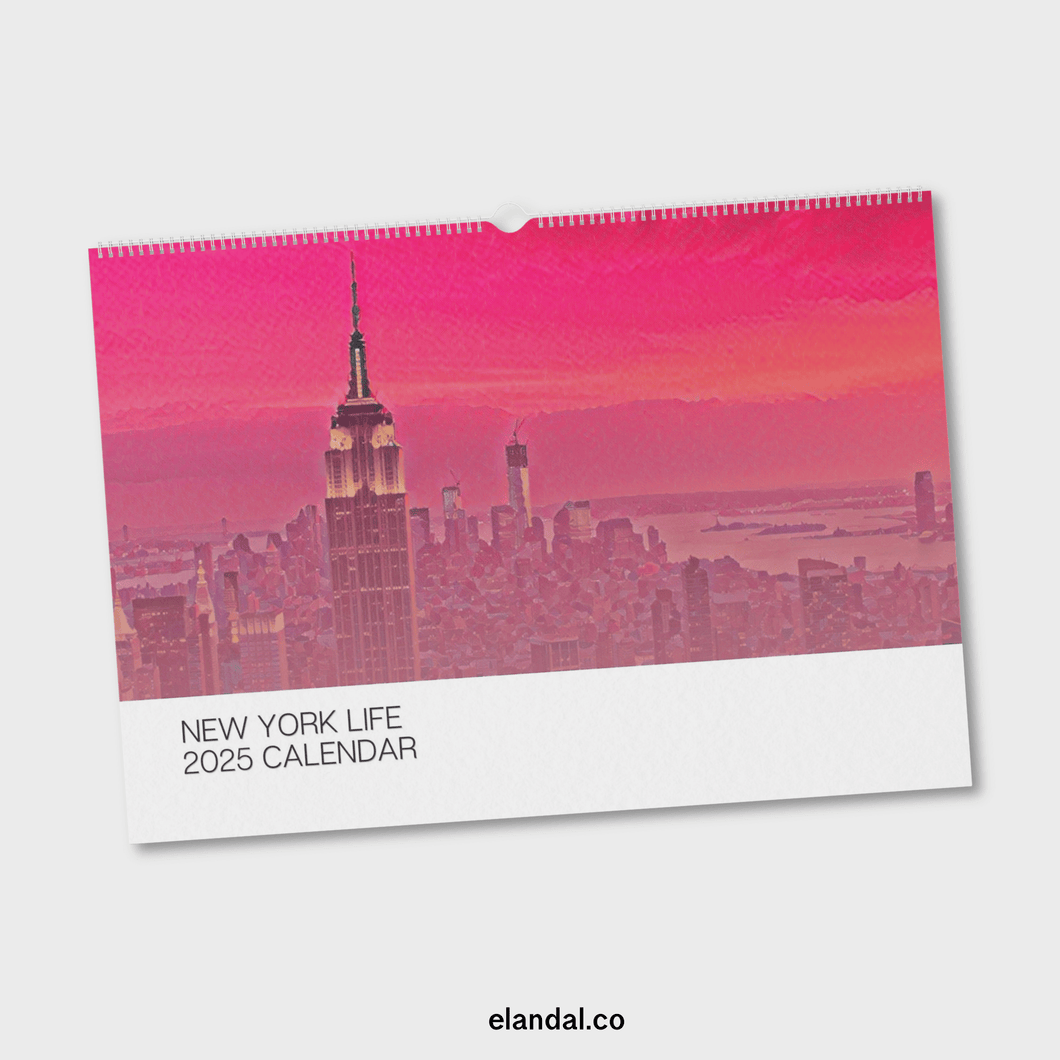 2025 Print New York Life Illustrated Wall Calendar