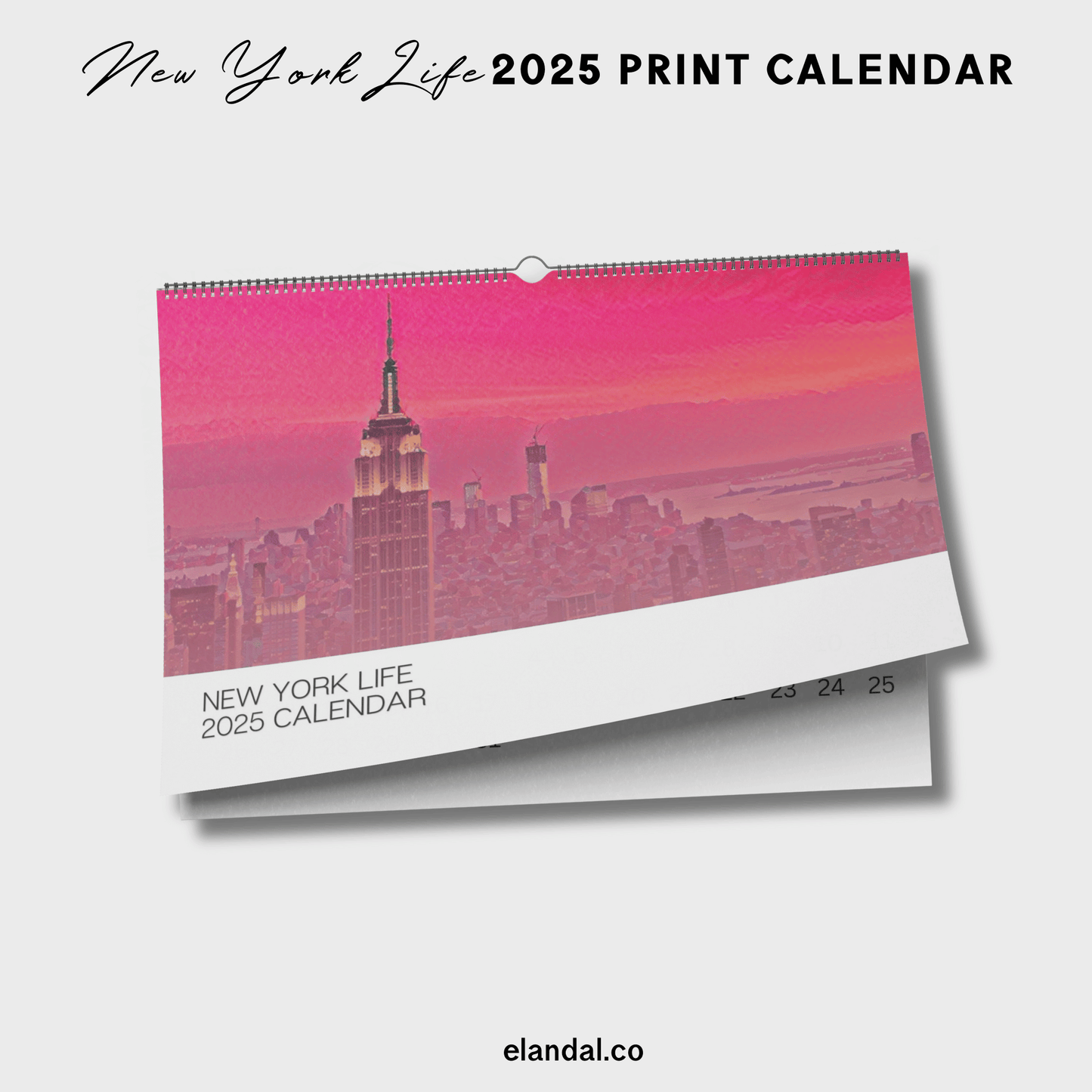 2025 Print New York Life Illustrated Wall Calendar