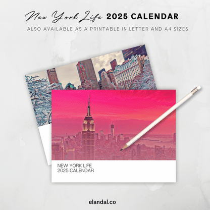 2025 Print New York Life Illustrated Wall Calendar