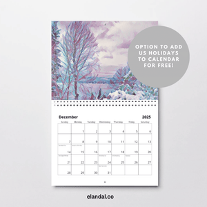 2025 Print Seattle Life Illustrated Wall Calendar