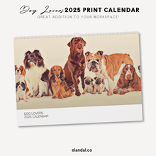 Load image into Gallery viewer, 2025 Dog Lovers Illustrated Wall Calendar