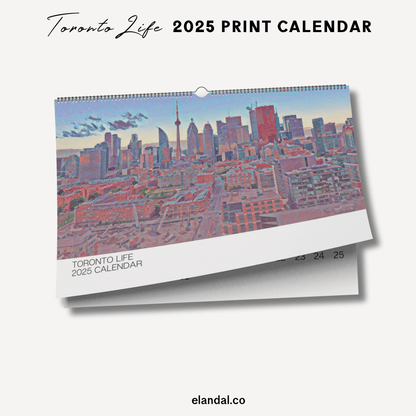 2025 Print Toronto Illustrated Wall Calendar