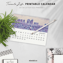 Load image into Gallery viewer, 2025 Printable Toronto Illustrated Landscape Calendar