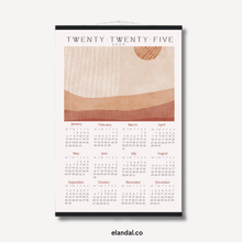 Load image into Gallery viewer, 2025 Print Boho Desert Themed Poster Wall Calendar with Hangers