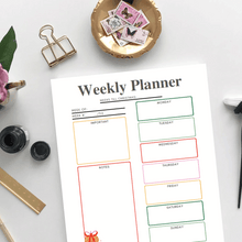 Load image into Gallery viewer, FREE Christmas Weekly Planner