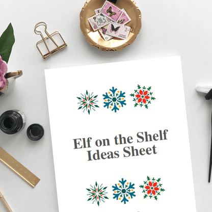 2025 Elf on the Shelf Christmas Printable Holiday Planning Resource