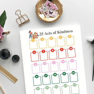 FREE Acts of Holiday Kindness Gratitude Printable