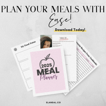 2025 Printable Meal Planner: 60+ Pages of Meal Planning Resources