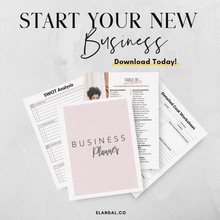 Load image into Gallery viewer, Deluxe Printable 2025 Business Planner: 140+ Pages of Resources (Financial, Marketing, Social Media, Goal Setting Tools)