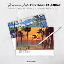 Load image into Gallery viewer, 2025 Print Hawaii Life Illustrated Wall Calendar