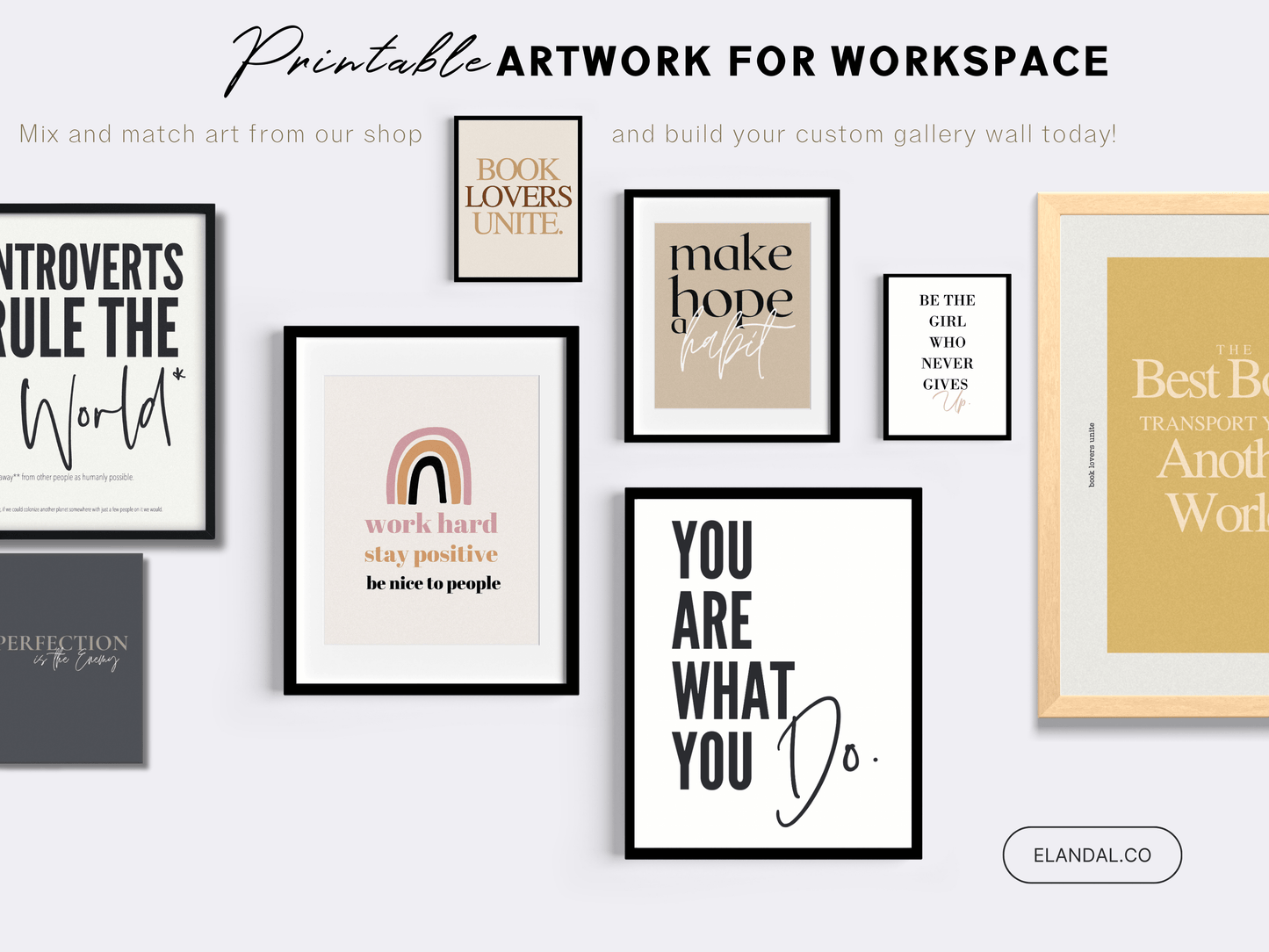 You Are What You Do Printable Wall Art for the Office