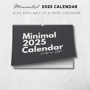 2025 Printable Landscape Calendar