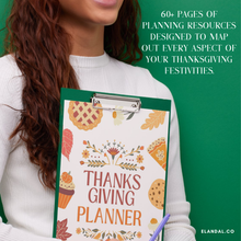 Load image into Gallery viewer, Printable Thanksgiving Planner - 60+ Pages of Resources