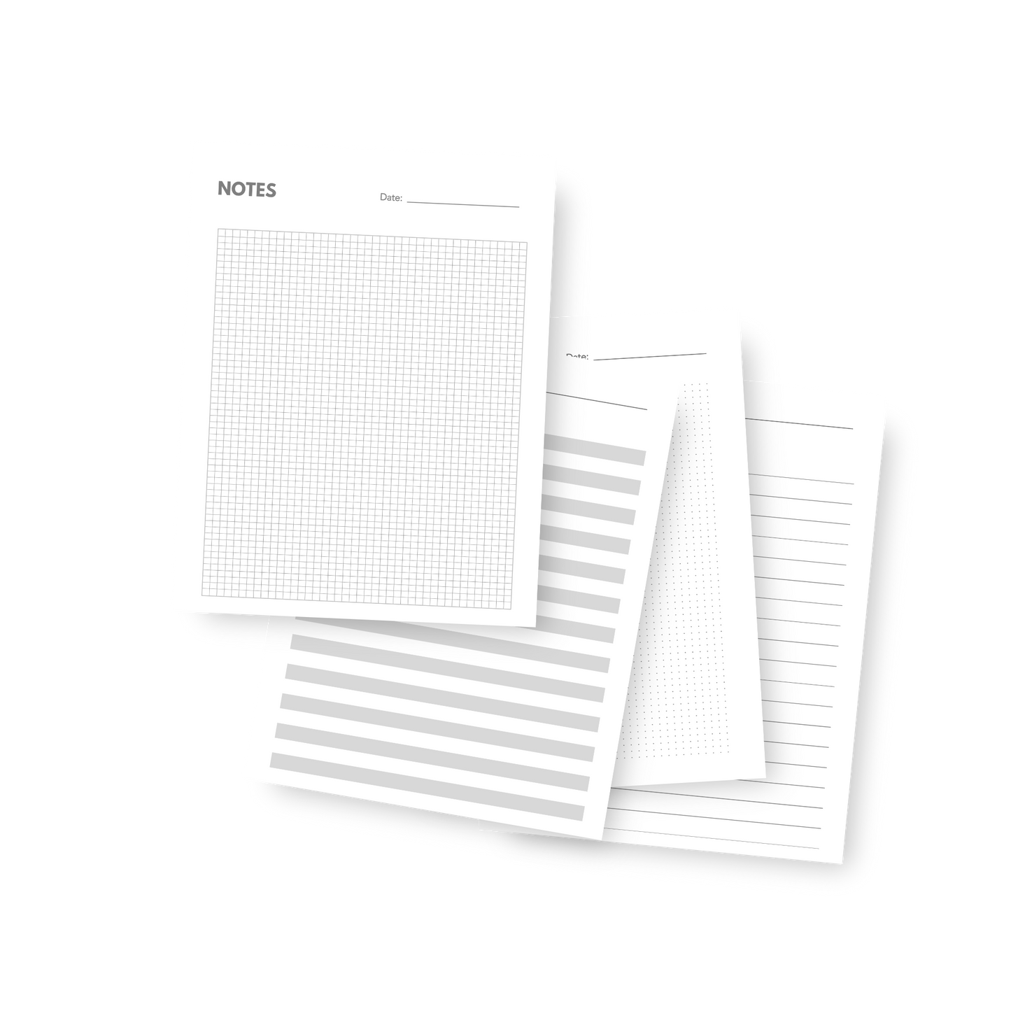 A5 Printable Note Paper Inserts