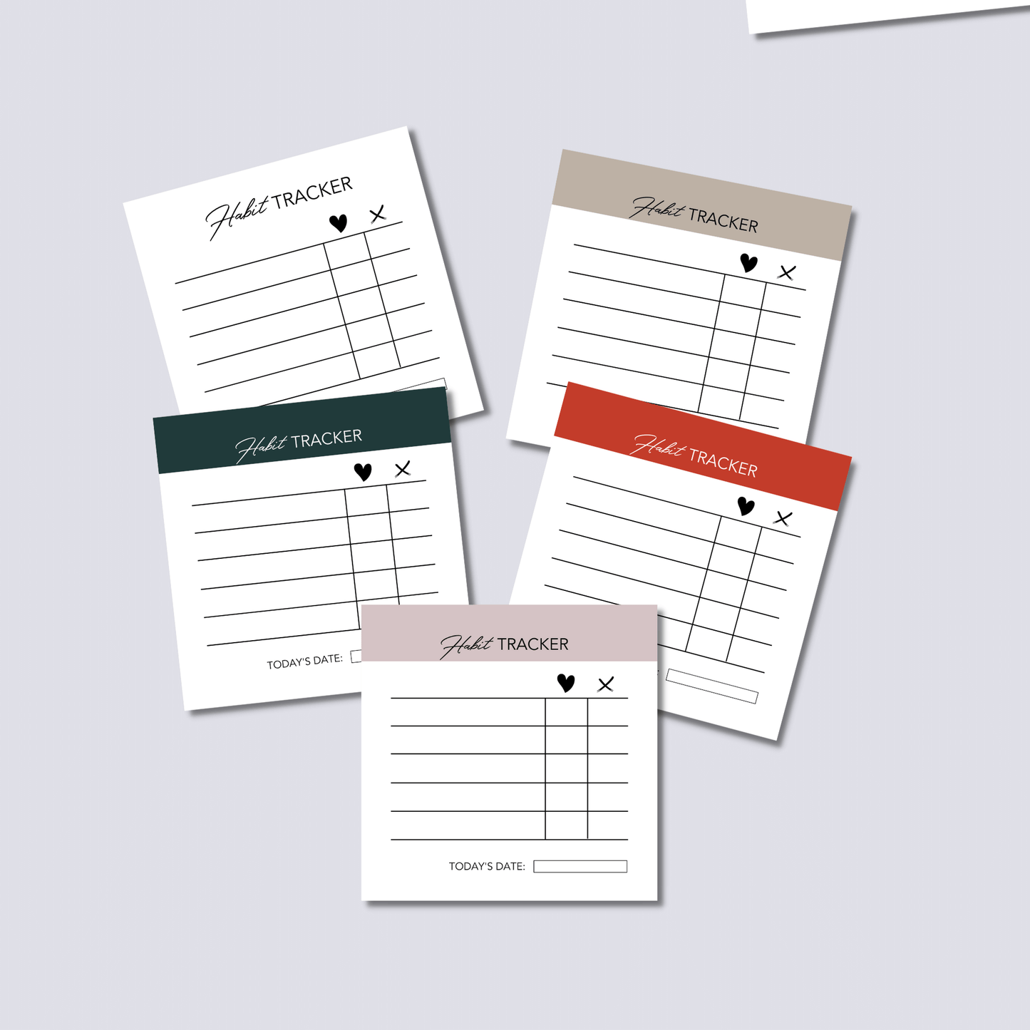 Habit Tracker Sticky Notes for Productivity in Your Daily Life