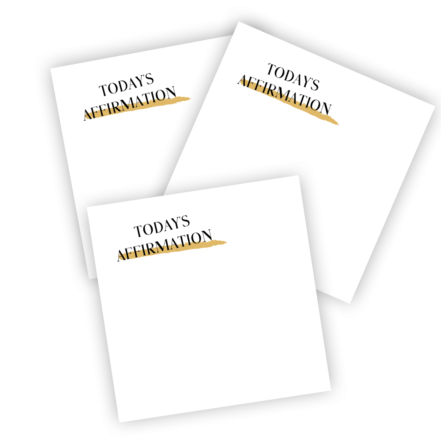 Positive Affirmation Sticky Notes, 3"x3" in Mini Notepads for Minimalist Lifestyle