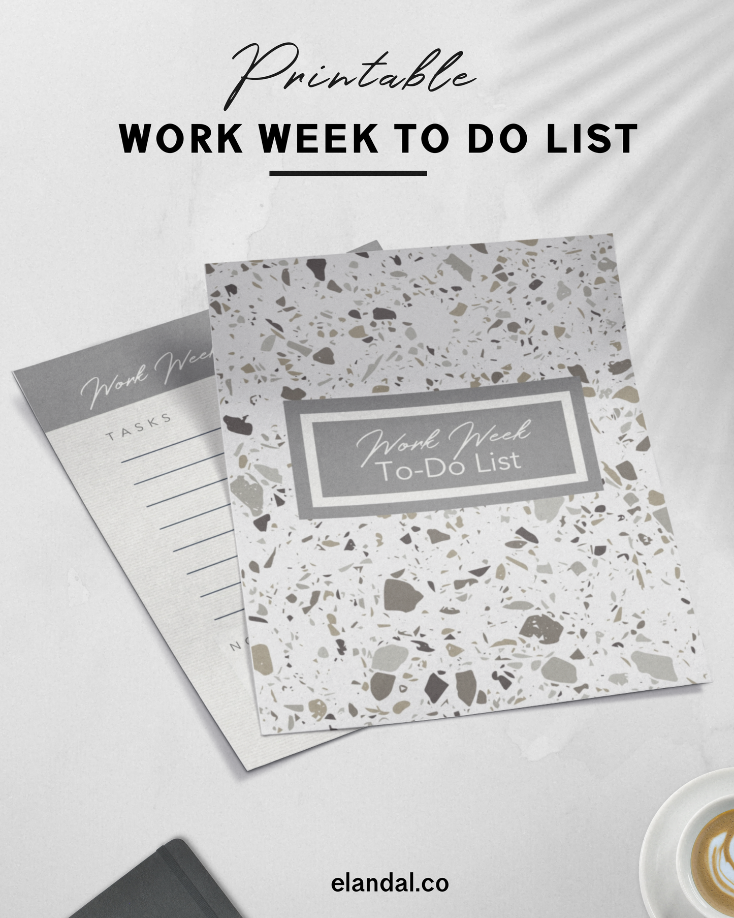 Work Week Printable To-Do List Productivity Planning Resource