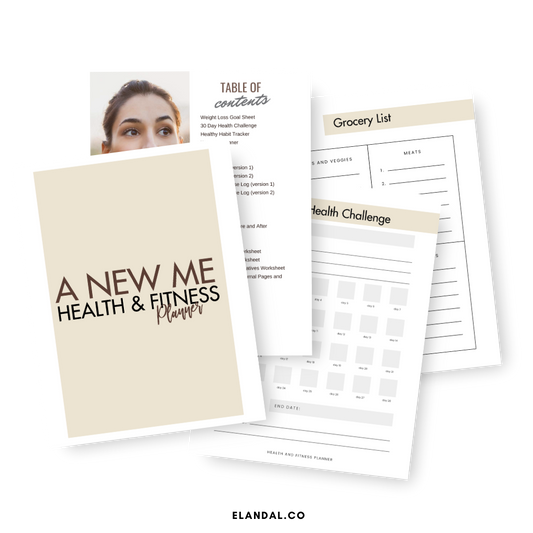 Printable Health and Fitness Planner