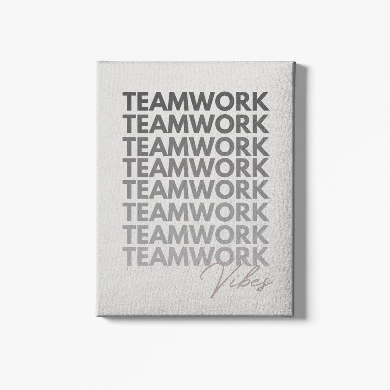 Teamwork Vibes Canvas Artwork for the Office, Cubicle, and Meeting Rooms