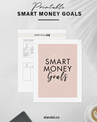 SMART Money Goals Budgeting Financial Printable Planning Resource