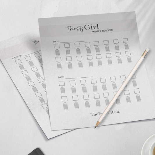 Thirsty Girl: Printable Water Tracker