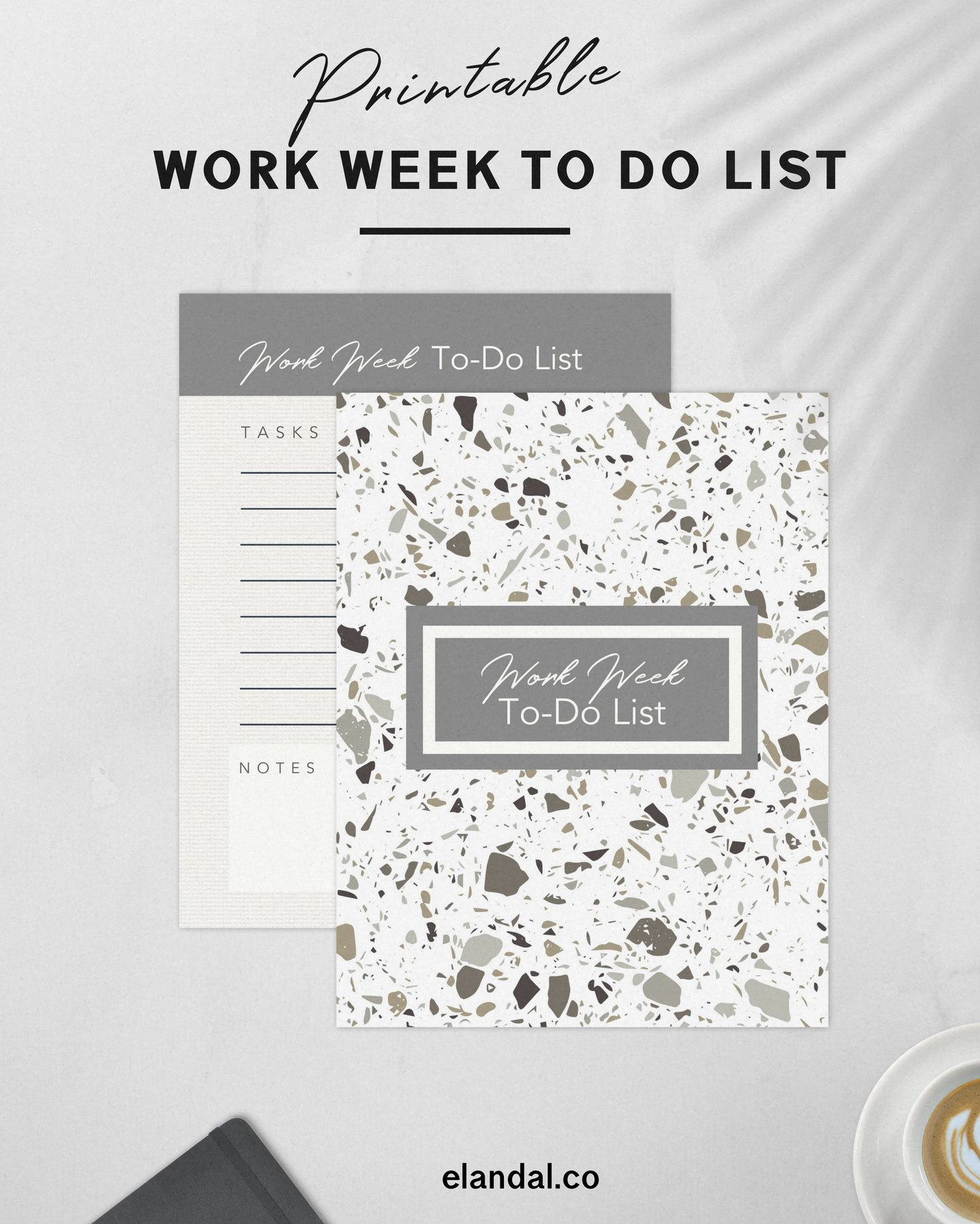 Work Week Printable To-Do List Productivity Planning Resource