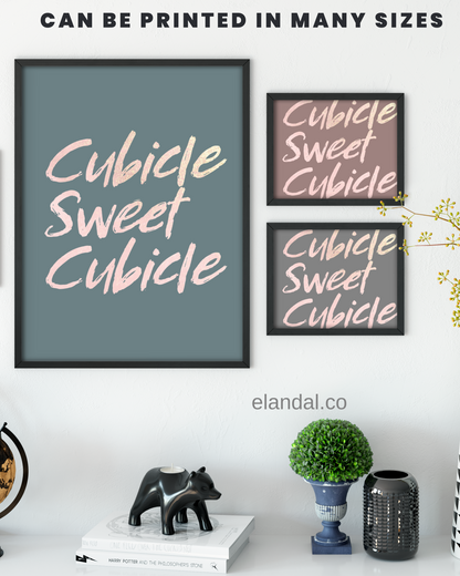 Printable Cubicle Sweet Cubicle Wall Art