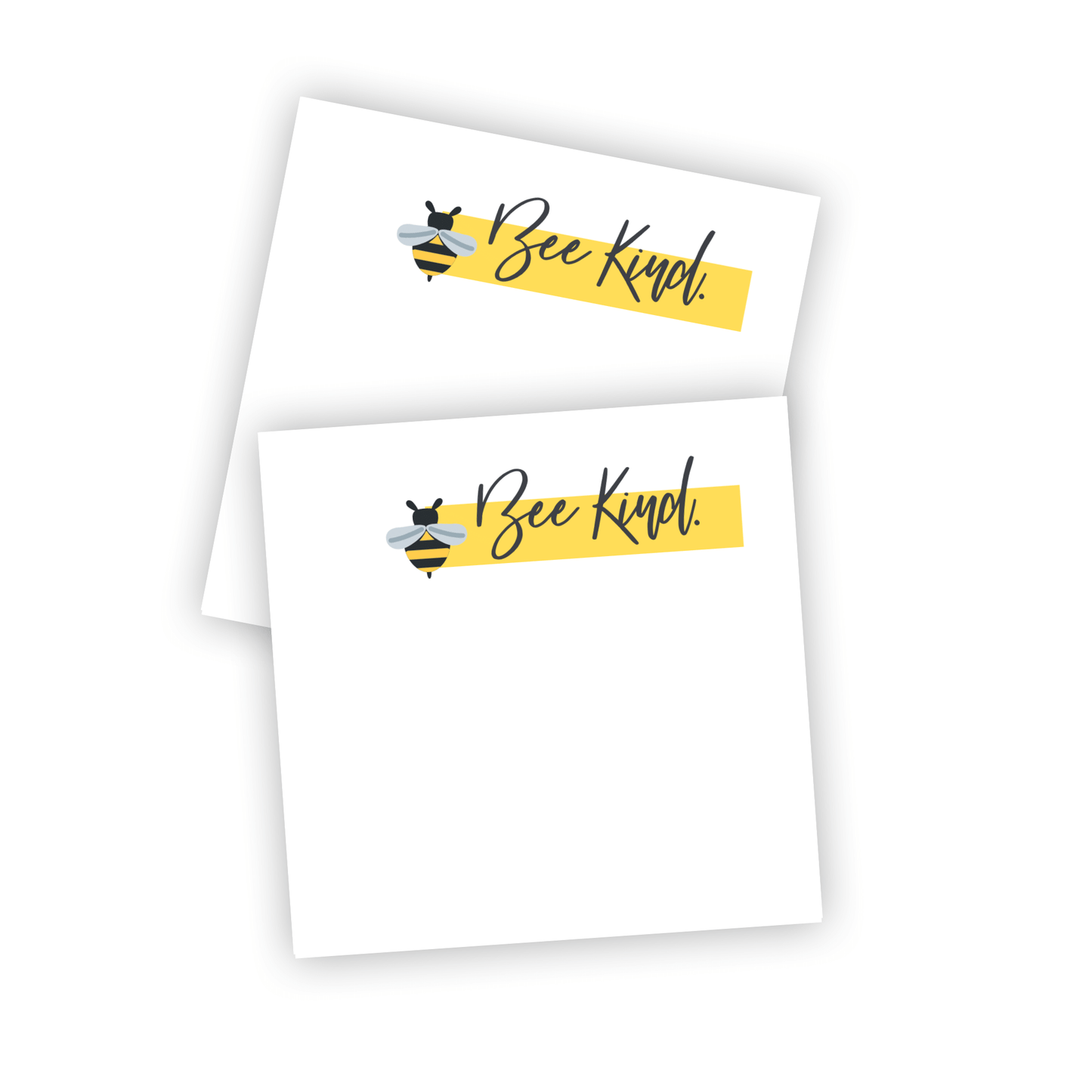 Notas adhesivas Bee Kind de 3" x 3", notas adhesivas para cubículos y accesorios de oficina positivos