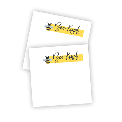 Notas adhesivas Bee Kind de 3" x 3", notas adhesivas para cubículos y accesorios de oficina positivos