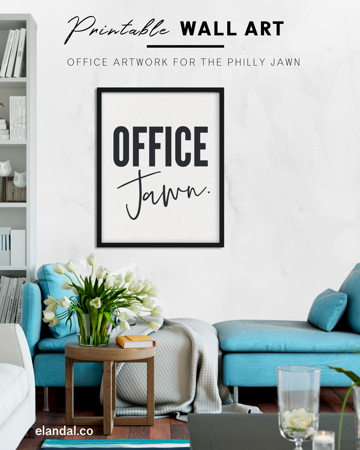 Office Jawn, Printable Artwork for the Office and Cubicle, Philadelphia Art, Business Wall Decor, Minimalist Philly Quote Poster