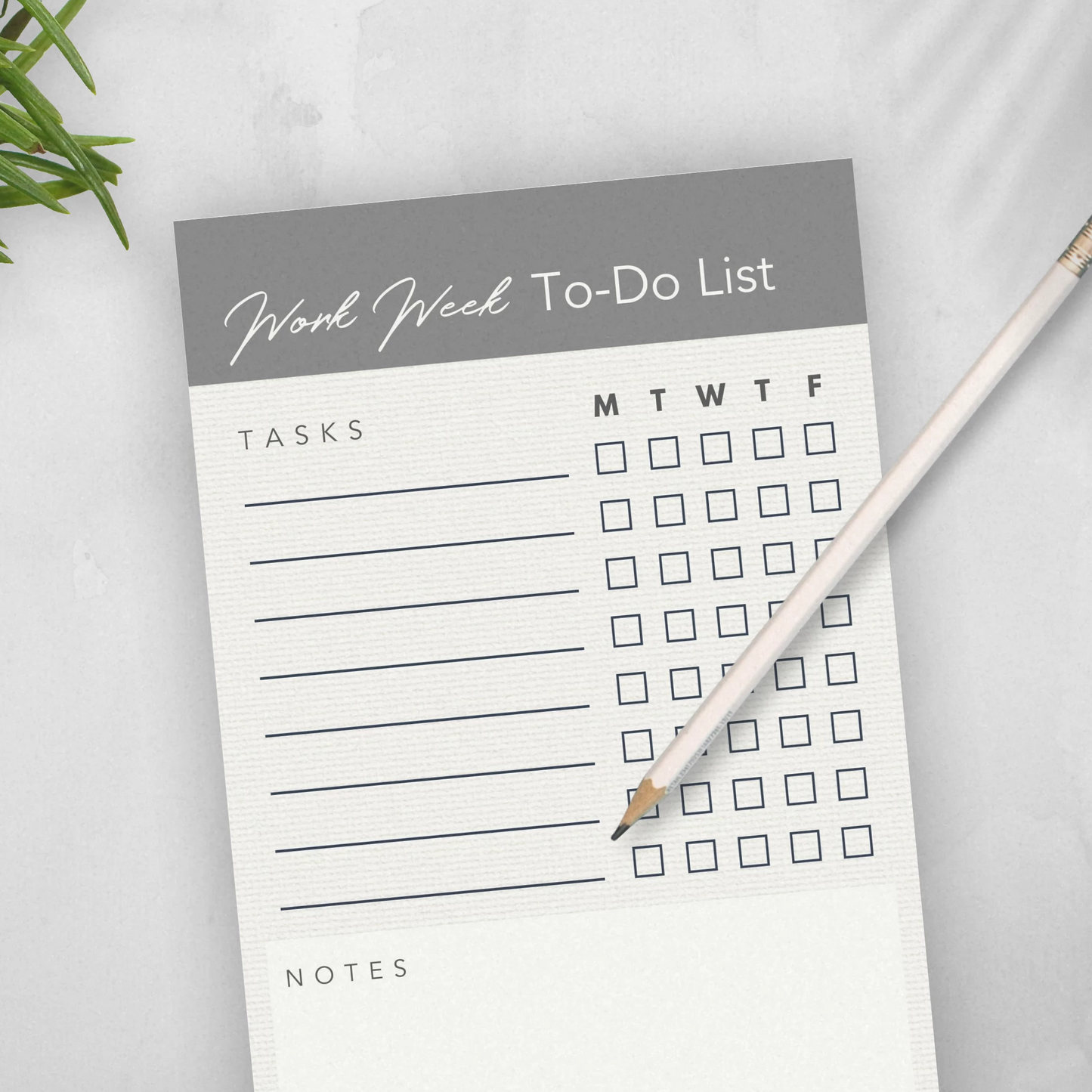 Work Week Printable To-Do List Productivity Planning Resource