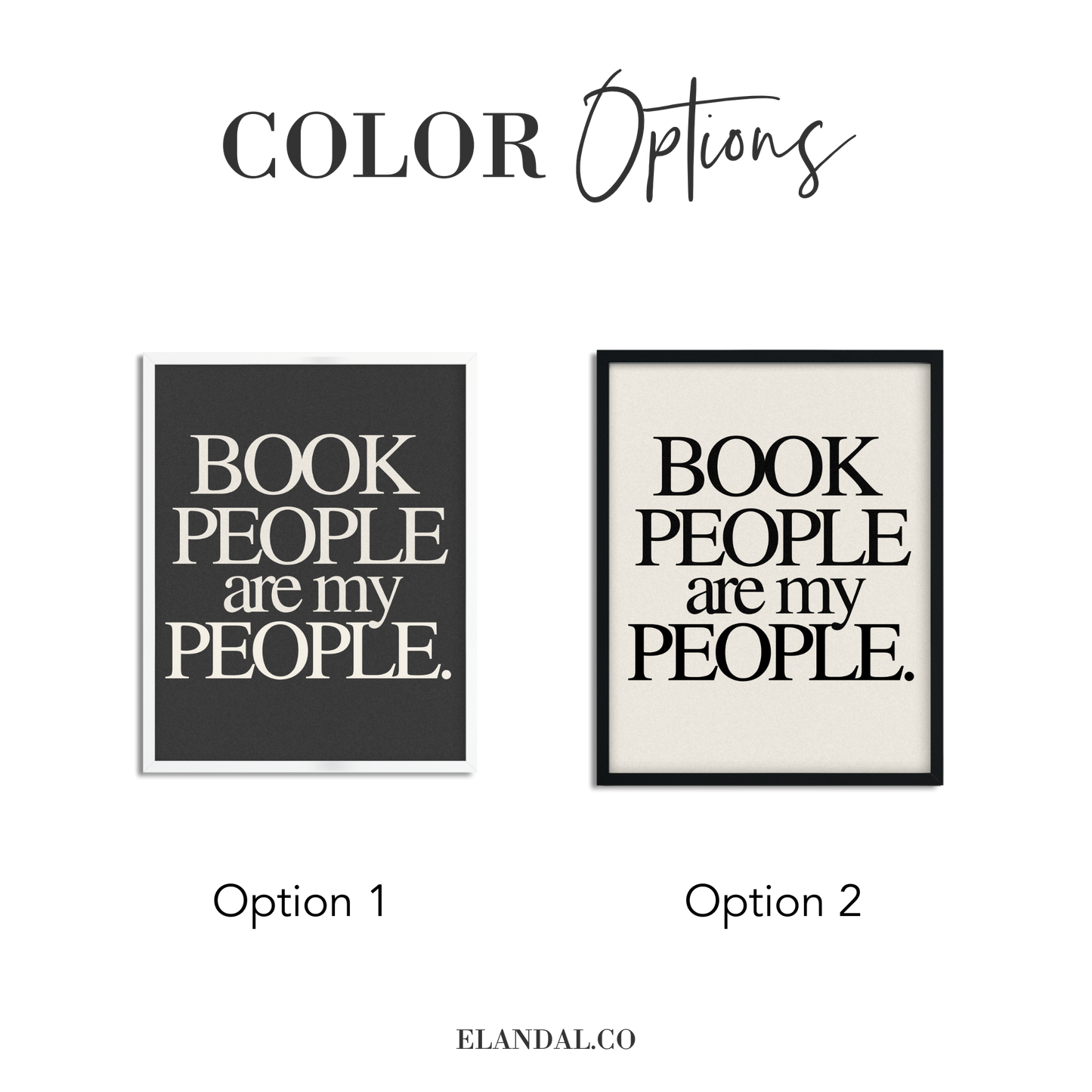 Book People Are My People Framed Art Print for Book Clubs