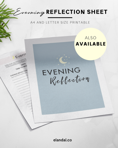 Printable Evening Checklist for Creating a Bedtime Routine