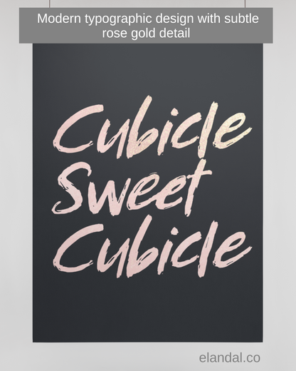 Printable Cubicle Sweet Cubicle Wall Art