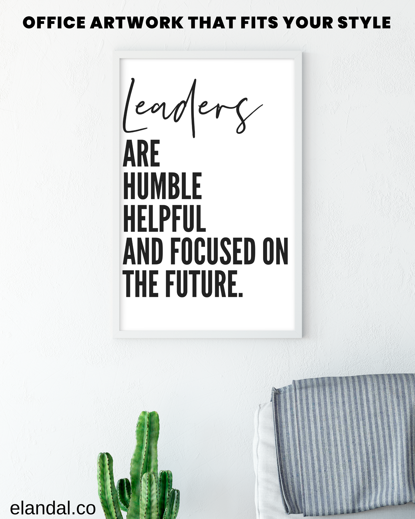 Leadership Quote Printable Wall Decor | Inspirational Quote Poster for the Office | Inspirational Gift for Boss | Poster Digital Download