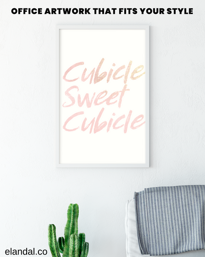 Printable Cubicle Sweet Cubicle Wall Art