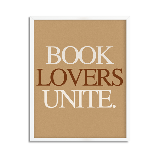 Book Lovers Unite Framed Artwork