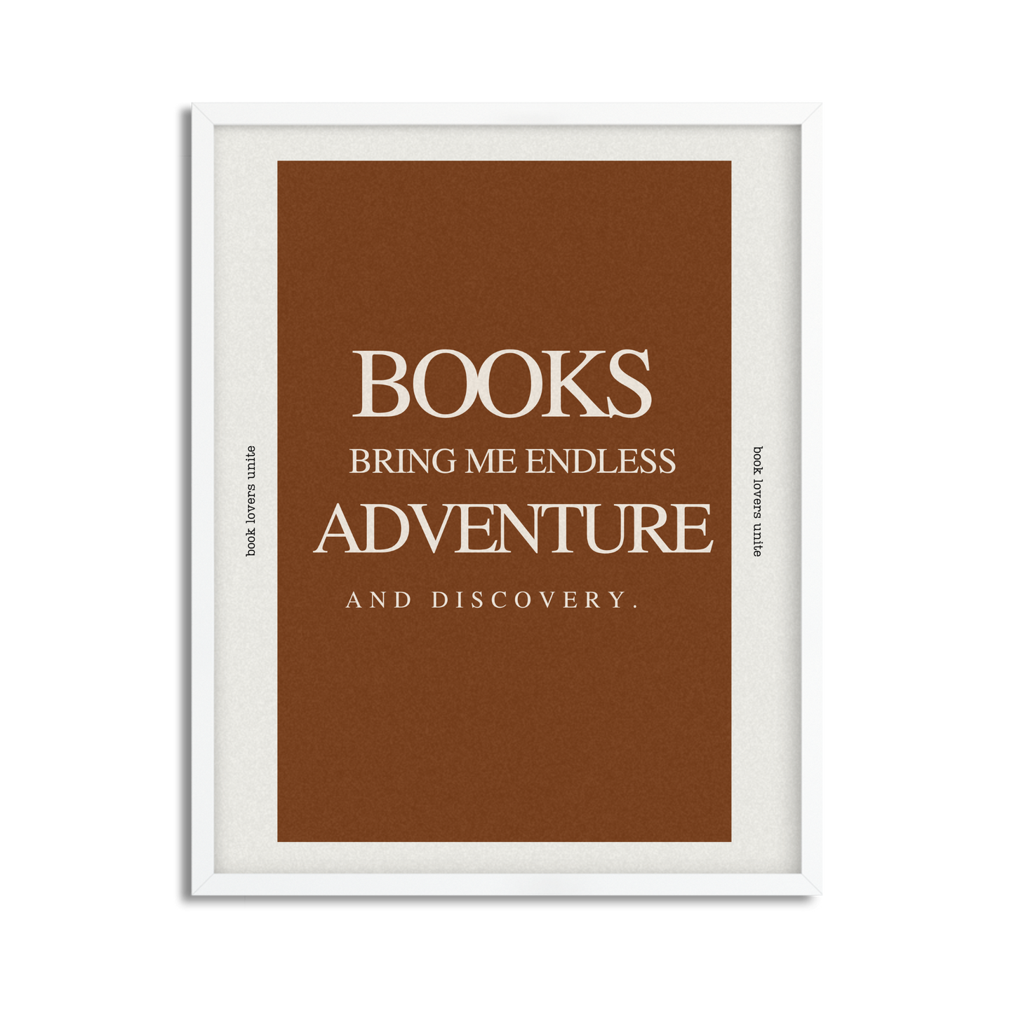 Books Are An Adventure Framed Poster for Book Lovers